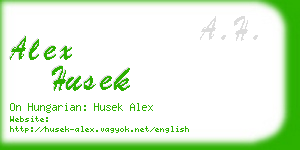 alex husek business card